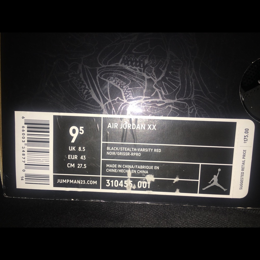 Air Jordan XX Sz 9.5